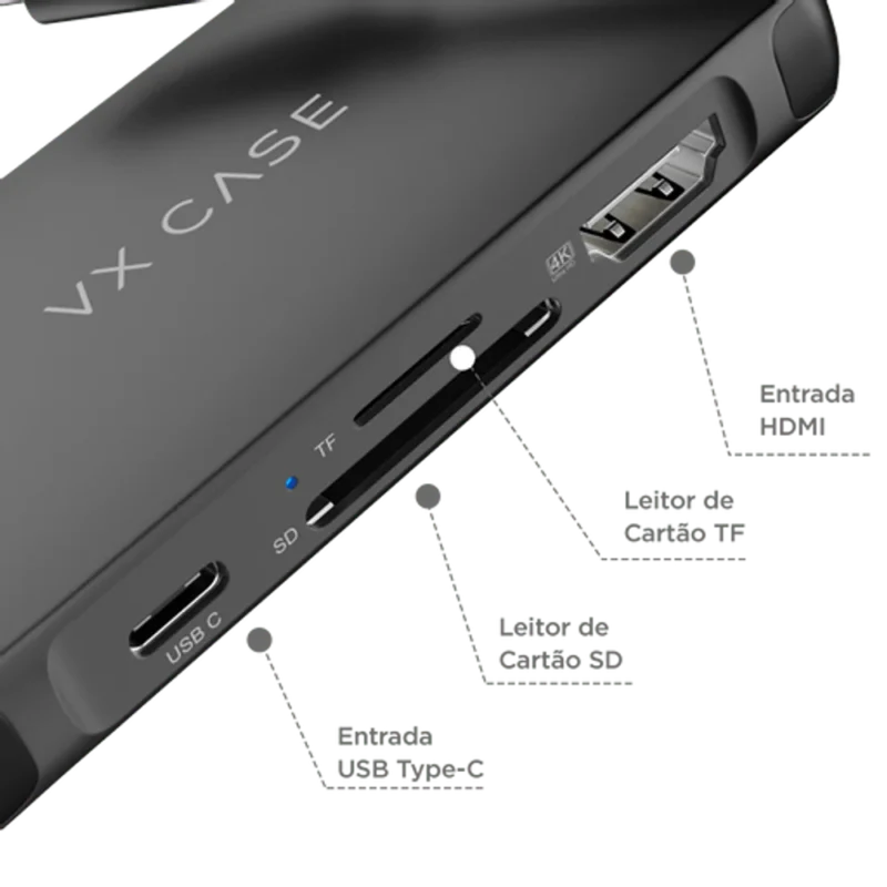 Hub Usb 3.0 e Usb C com 8 portas - Imagem 4