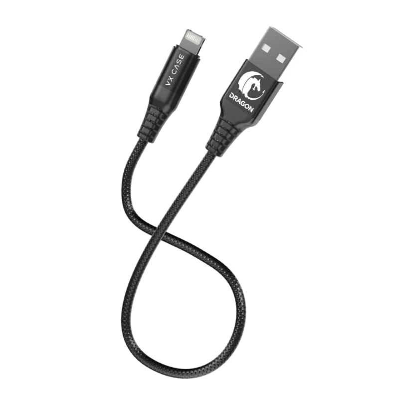 Cabo para iPhone/iPad USB Lightning Dragon Mini 20 cm VX Case
