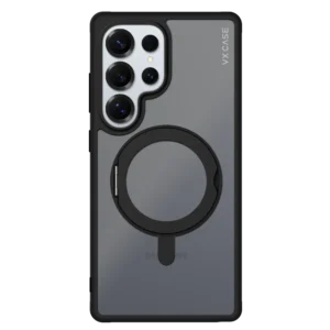 Capa com Suporte Aro Magsafe Galaxy S25 Ultra - Preta - KickStand