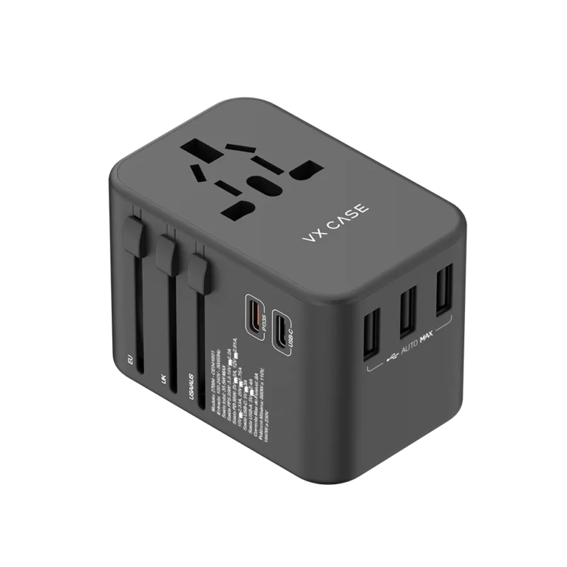 Adaptador Universal de tomadas 3 USB e 2 Type-C - Imagem 2