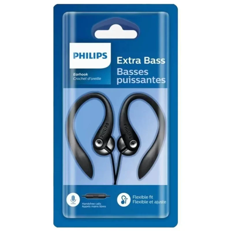 Fone de Ouvido Auricular Philips Action Fit Preto - Imagem 2