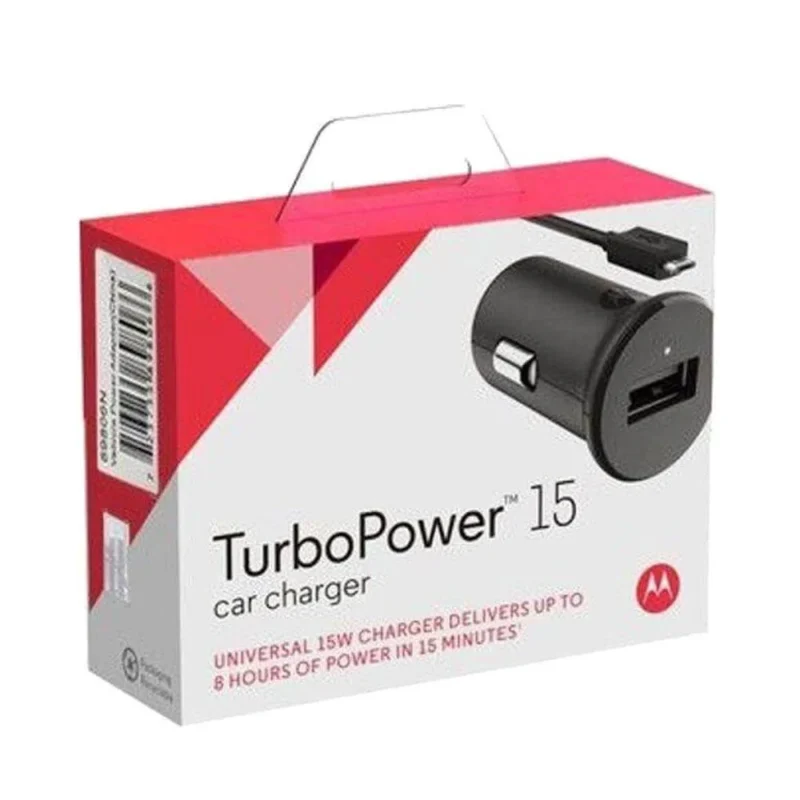 Carregador Veicular Motorola Turbo Power 15W Cabo Micro USB - Imagem 4