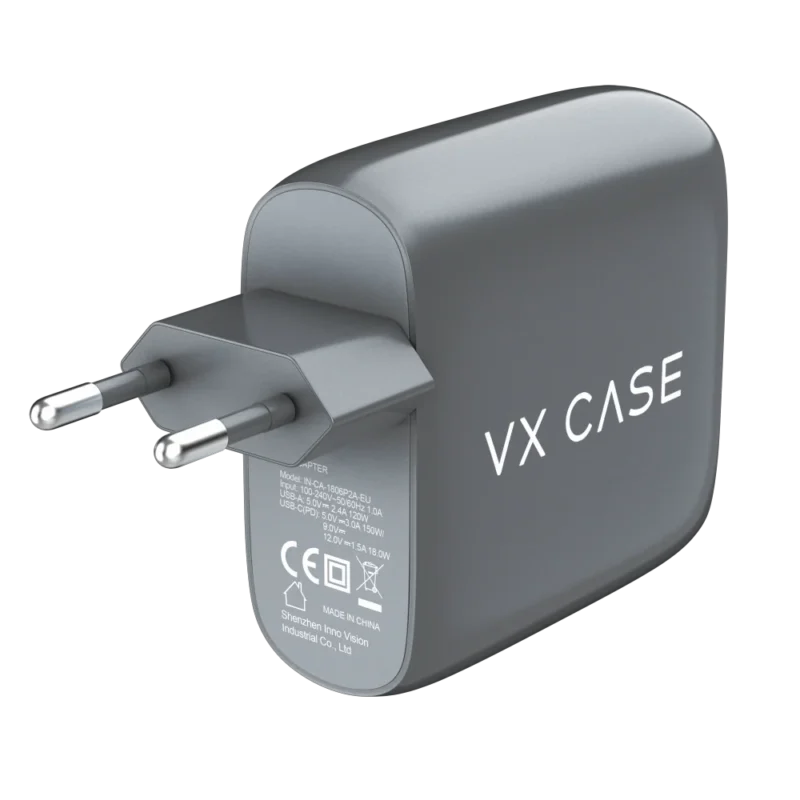 Carregador de Parede Turbo com 1 portas USB + 2 Type-C Turbo 65W