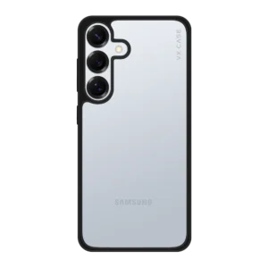 Capa para Galaxy S25 Plus - Transparente com Bordas Pretas - Jet Black