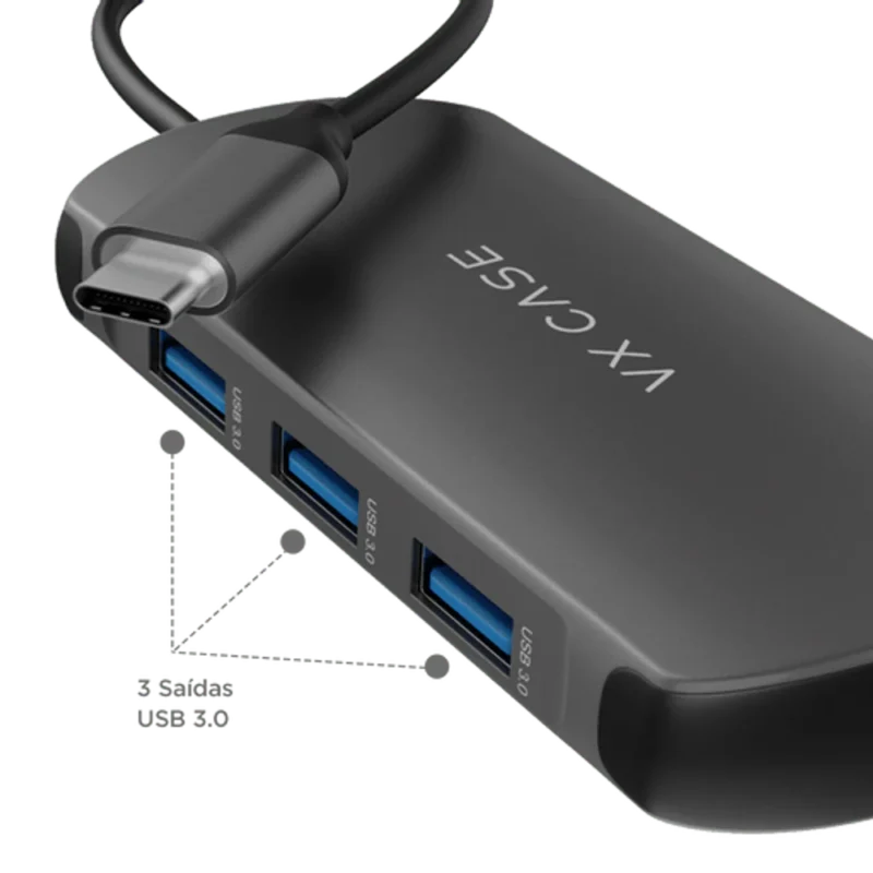 Hub Usb 3.0 e Usb C com 8 portas - Imagem 3