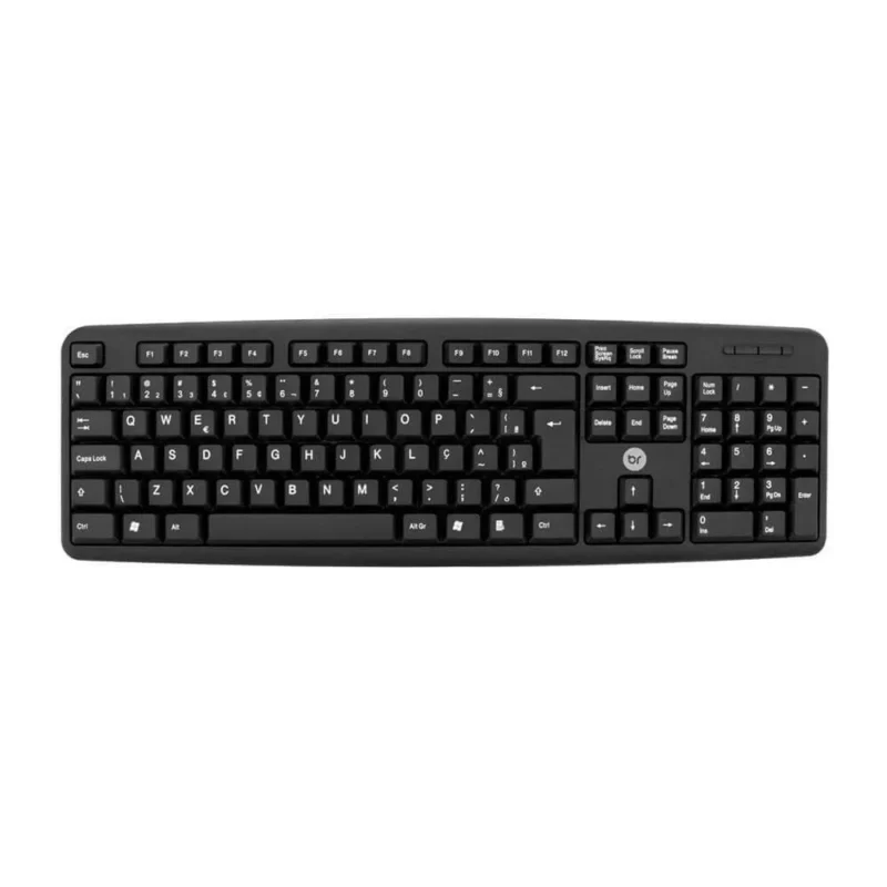 Teclado USB Bright 0014 Basic Preto Padrão ABNT2