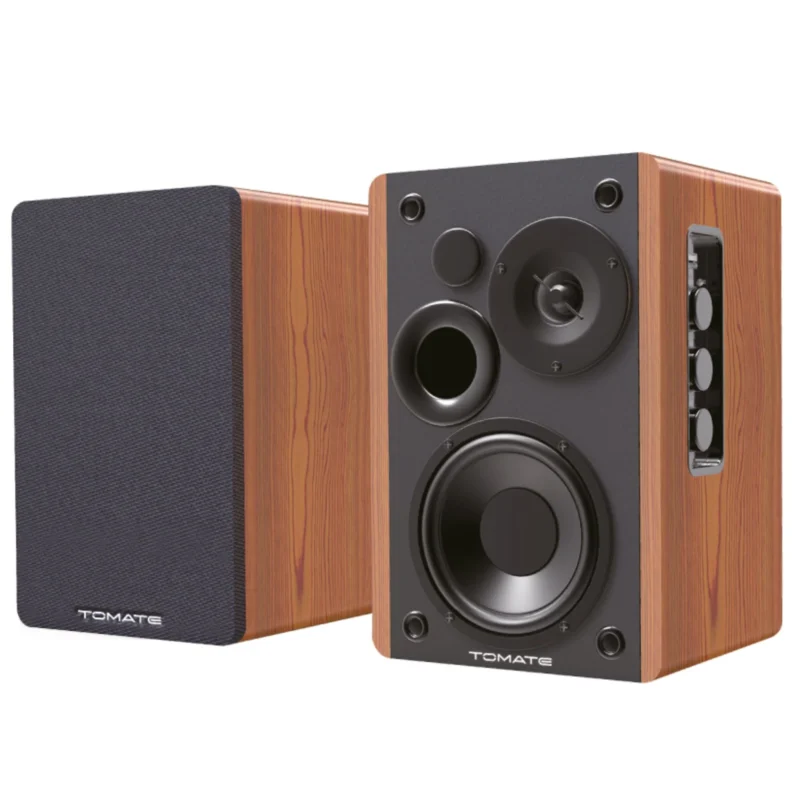 Caixa Som Alto-falante Tomate Com Bluetooth Madeira Mts-2026