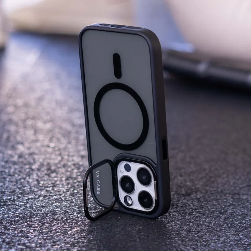 Capa Magsafe para iPhone 15 com Aro na Câmera - Preta - Icon - Imagem 2
