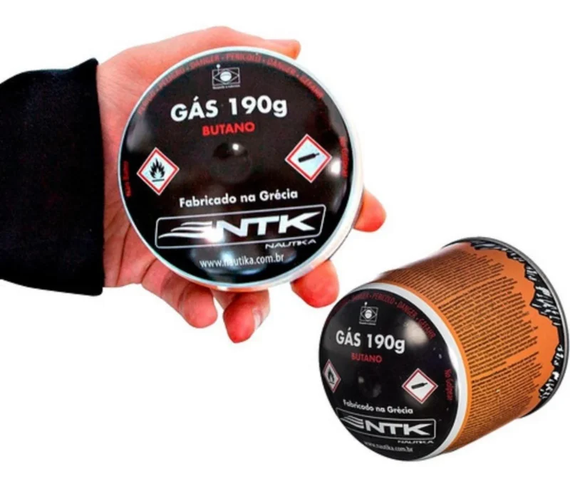 6 Cartucho Gás 190g Nautika Fogareiro Strike Trail Yanes - Imagem 5