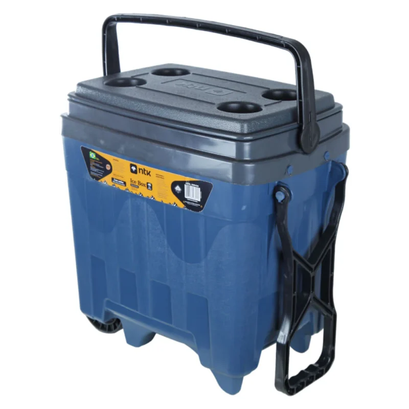 Caixa Termica Ice Box Cooler 34L Com Rodinhas E Porta Latas - Imagem 3