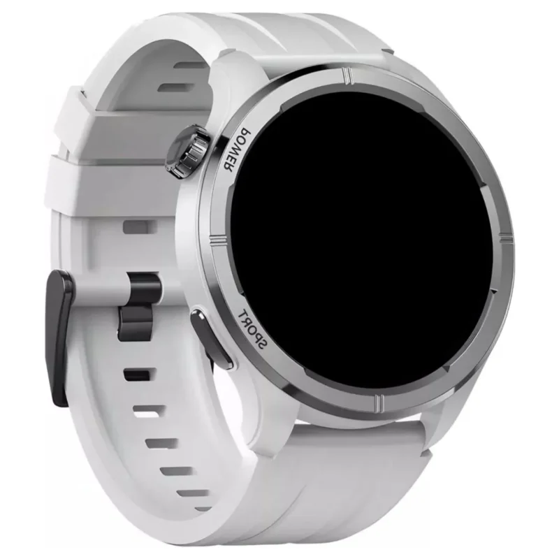 Relógio Smartwatch Haylou Solar Neo Monitor Saúde Silver Caixa Branco Pulseira Cinza Bisel Branco Desenho Da Pulseira Mesh - Imagem 3