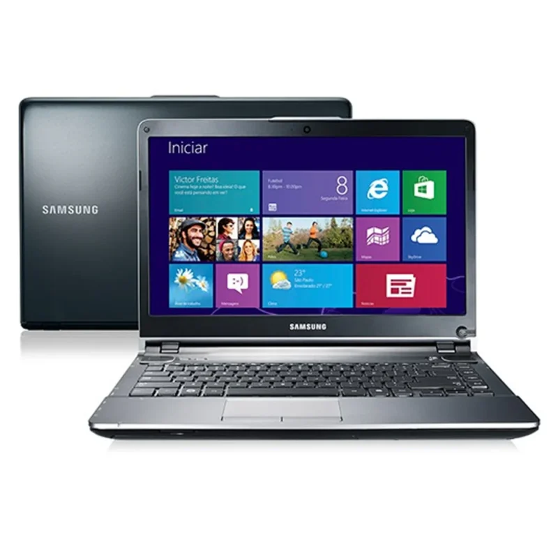 Notebook Usado Samsung Intel Core i7 4GB RAM SSD 120GB HD 500GB Tela 14" - Grafite