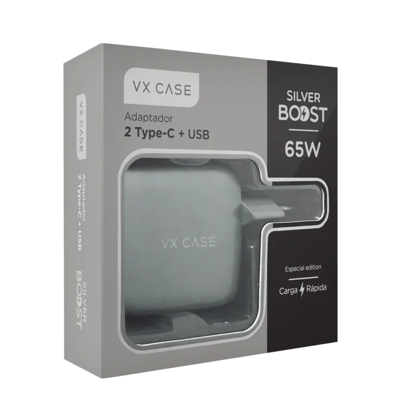 Carregador de Parede Turbo com 1 portas USB + 2 Type-C Turbo 65W - Imagem 3