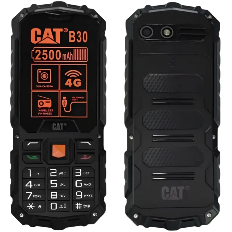 Celular Para Idosos Teclado Grande Capterpillar B30 4g Cor Preto/laranja - Imagem 4
