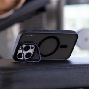Capa Magsafe para iPhone 15 com Aro na Câmera - Preta - Icon