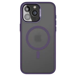 Capa Magsafe para iPhone 14 Pro Deep Purple com Fundo Fosco - Titanium