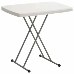 Mesa Robust Camping Dobrável Altura Regulável Branco NTK