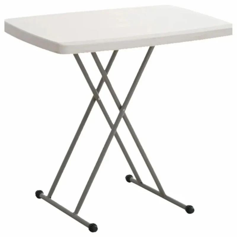 Mesa Robust Camping Dobrável Altura Regulável Branco NTK