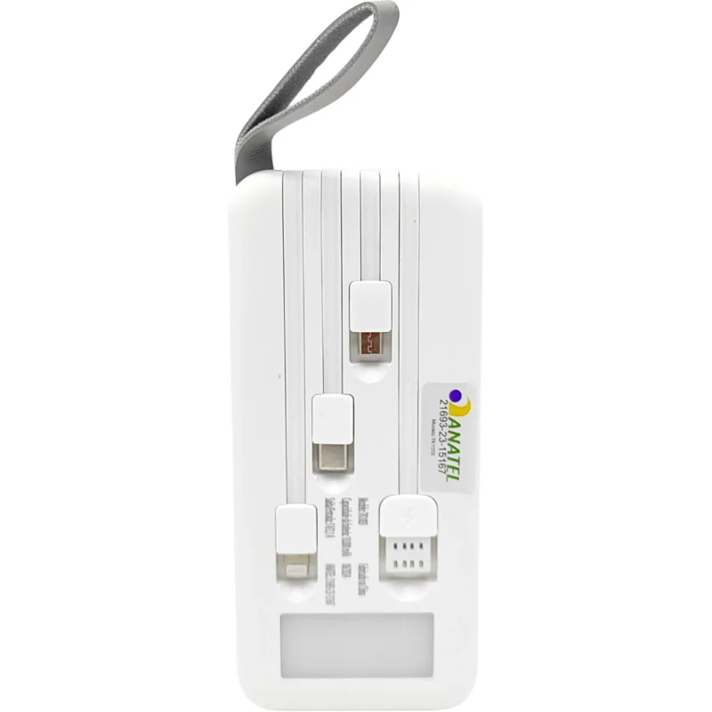 Carregador Portátil Power Bank 10000mAh com Display Digital Compacto - Imagem 9
