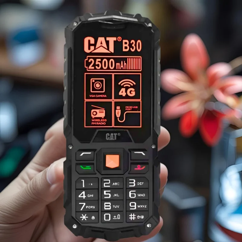 Celular Para Idosos Teclado Grande Capterpillar B30 4g Cor Preto/laranja - Imagem 6