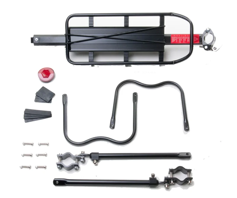 Bagageiro Garupa Bike Traseiro Aluminio Alforge Disco Canote - Imagem 11