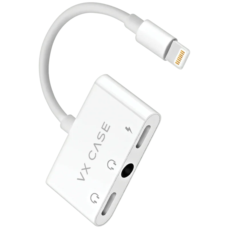 Adaptador Lightning P2 e Duplo Lightning VX Case