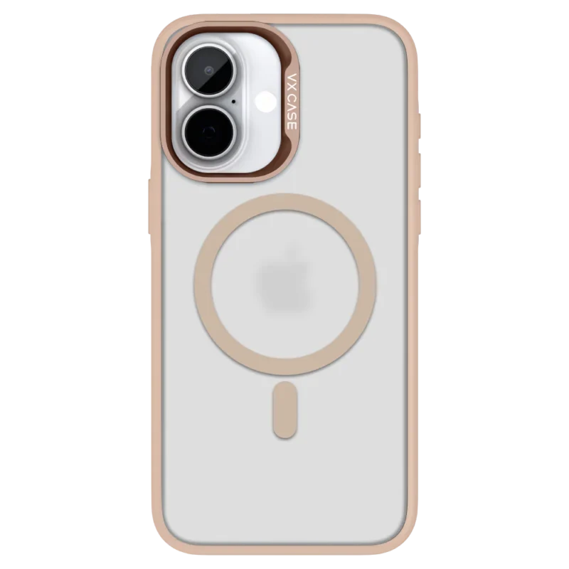 Capa Magsafe para iPhone 16 Rosé Gold com Fundo Fosco - Titanium