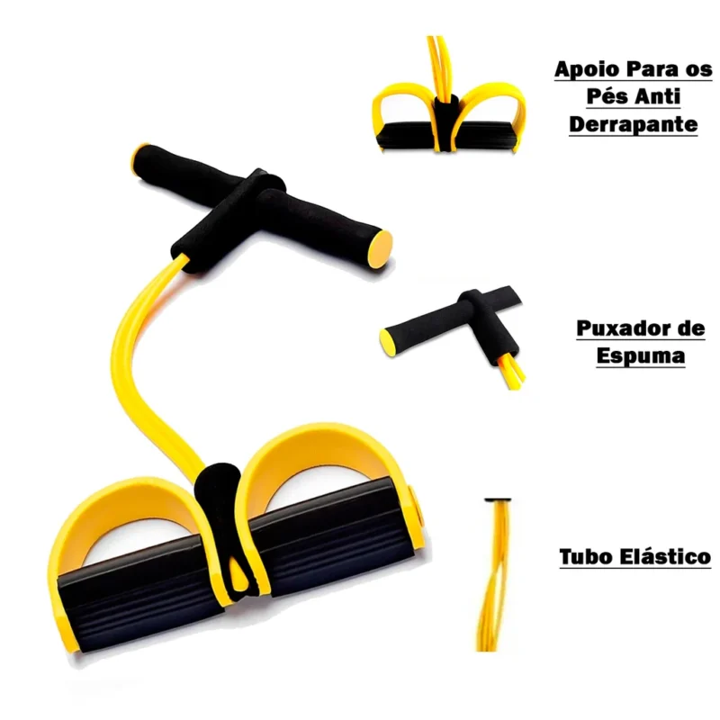 Kit Funcional Completo Bountys® – 6 Itens para Treinar em Casa com Segurança e Eficiência 40+ | Colchonete, Caneleira, Halter, Roda Abdominal, Extensor e Corda - Imagem 6